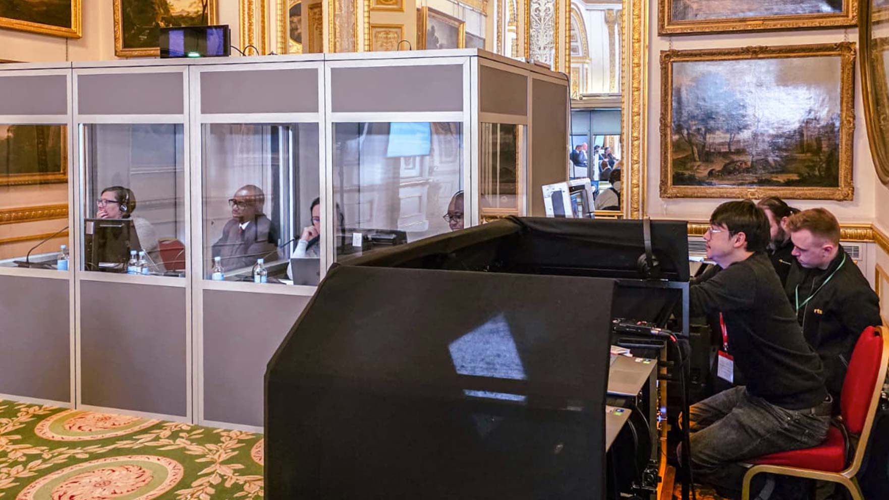 Simultaneous translation for multiple languages at a conference