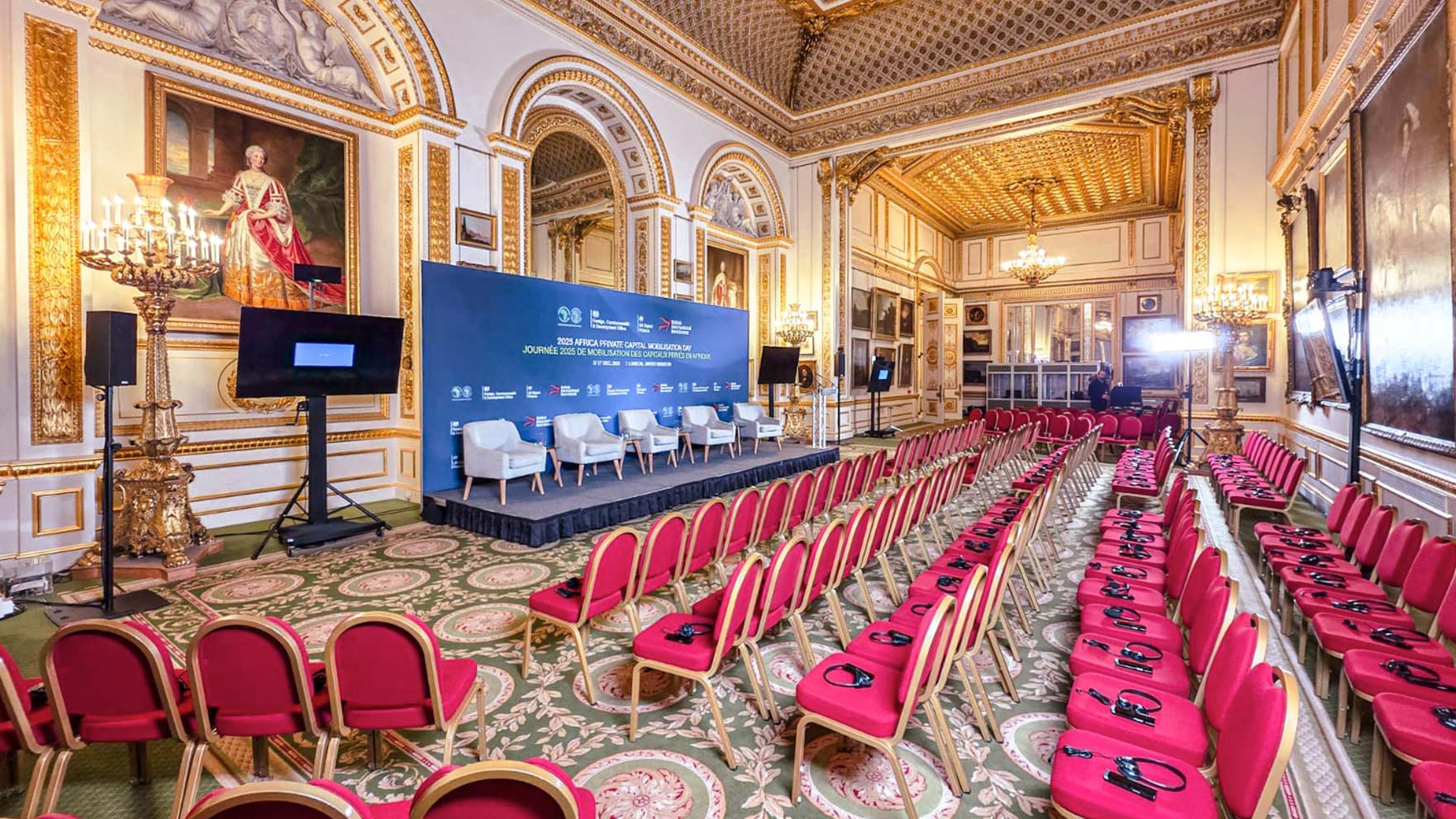 Audiovisual setup for multilingual conferencing